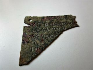 RARE and unique ancient Roman bronze MILITARY DIPLOMA I - II AD.  /part. 5