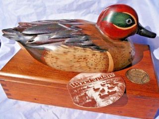 Signed Numbered Tom Taber Ducks Unlimited Box 1982 - 83 Greenwing Hersey Kyle