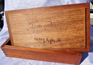 Signed Numbered Tom Taber Ducks Unlimited Box 1982 - 83 Greenwing Hersey Kyle 7
