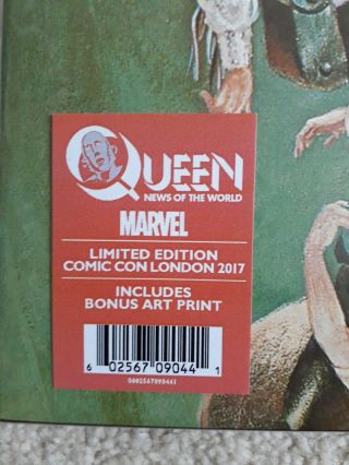 Queen News of the world vinyl marvel x - men comic con Mega Rare 220 only 4