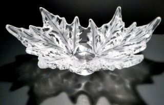 Vintage Lalique Crystal Champs Elysess (1951 -) Centerpiece Bowl 18 "