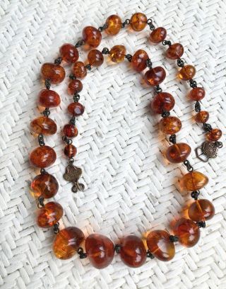 Stephen Dweck Massive Graduated Baroque Amber Necklace