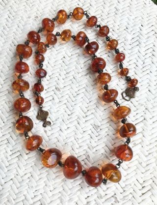 Stephen Dweck Massive Graduated Baroque Amber Necklace 3