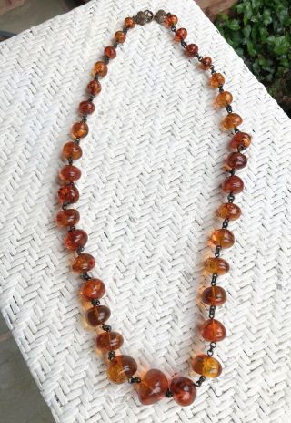 Stephen Dweck Massive Graduated Baroque Amber Necklace 4