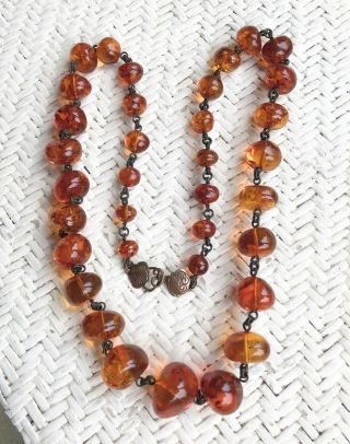Stephen Dweck Massive Graduated Baroque Amber Necklace 8