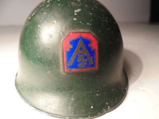 Vintage Wwii U S 5th Army A - 5 Division Miniature Helmet Officer 