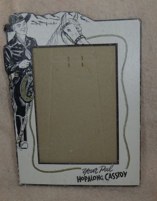Your Pal Hopalong Cassidy Cardboard Easel Photo Frame