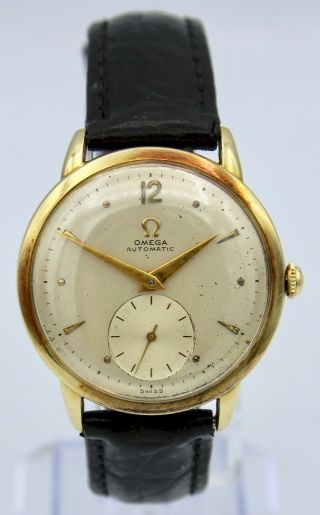 Vintage Omega F6212 Watch 14k Gold Filled Men 