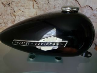 Harley Davidson 1970s Mustang Gas Tank for a Chopper Black vintage 5