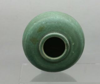 Antique Chinese Monochrome Apple Green Glaze Porcelain Brush Washer 4