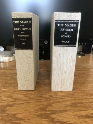 The Magus And The Magus Revised By John Fowles Proofs,  1st English,  Very Rare