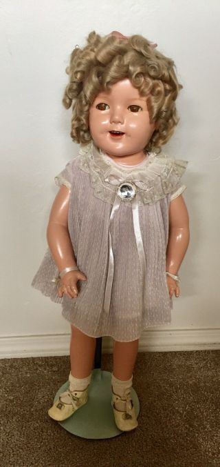 Vintage 27” Ideal Shirley Temple Composition Doll All 1930s