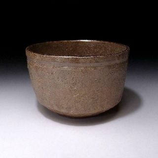 XQ2: Vintage Japanese Pottery Tea Bowl,  Mino Ware,  WABI SABI 3
