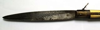 Antique Old Spanish Spain Or French France 19 Century Large Navaja Folding Knife