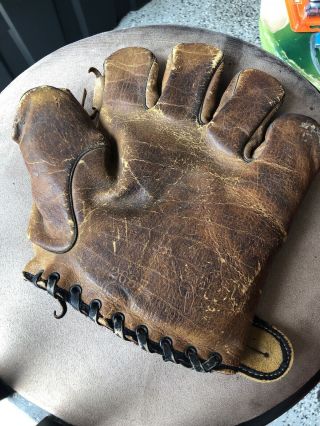 Vintage Baseball Glove By Johnny Vergez 1920 - 1940 Wilson 2637