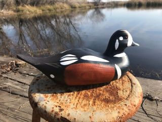 Harlequin Drake Hunting Decoy - Stan Vath Olivenhain Ca