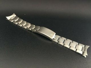 Vintage Rolex 20 Mm S/s Oyster Folded Band Bracelet 7836 End 258 Tight