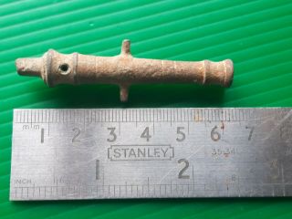 18th Century Bronze Toy Cannon Metal Detector Find.