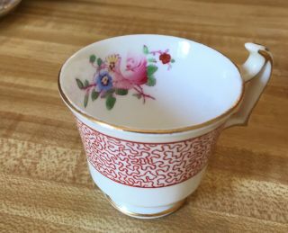 VINTAGE TEACUP AND SAUCER CROWN STAFFORSHIRE HANDPAINTED 4
