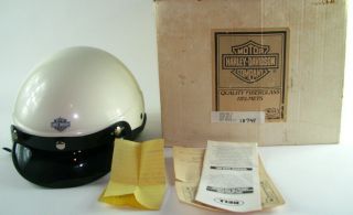 Vtg Rare Oem Harley Davidson Medium Bell Helmet Shovelhead Panhead Flh Fxrt Fxdl