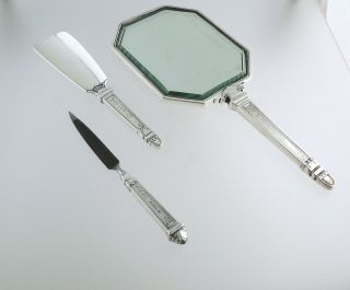 RARE | Authentic Tiffany & Co.  Sterling Silver Shoe Horn,  Hand Mirror,  & File 2