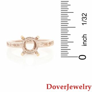 Modern Diamond 18K White Gold Mounting Engagement Ring NR 5