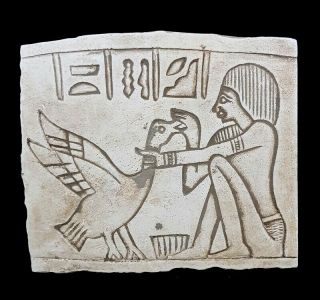 Very Rare Scene Amarna Art Egyptian Antique Plaque Wall Ancient Craft Stela