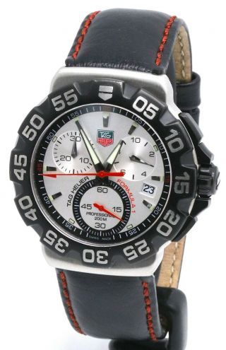 •°• Tag Heuer Formula 1 Chronograph Professional Cah111 Divers Wristwatch •°•