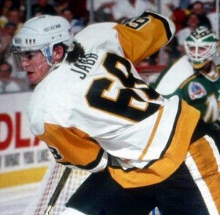 JAROMIR JAGR Pittsburgh Penguins 1992 CCM Vintage Home NHL Hockey Jersey 4