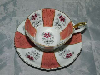 Vintage Teacup And Saucer - Floral Pattern