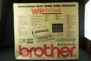 Vintage Brother WP - 5600 MDS Word Processor & Monitor Electric Typewriter 10