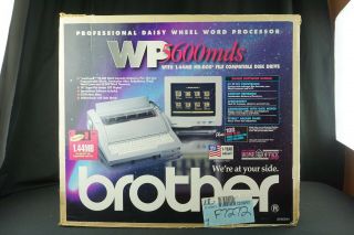 Vintage Brother Wp - 5600 Mds Word Processor & Monitor Electric Typewriter