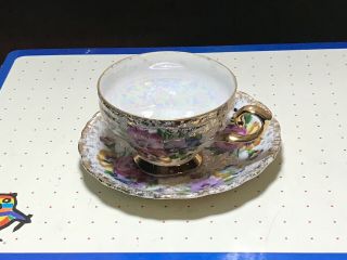 Vintage Tea Cup And Saucer Set Floral Pattern Made In Japan - G - 4