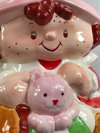 Vintage Strawberry Shortcake Extremely RARE 1983 Ceramic Cookie Jar Canister 4