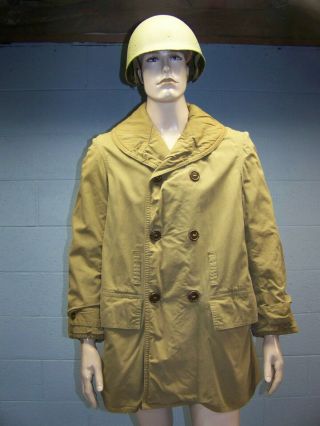 Wwii U.  S.  Army Mackinaw Cold Weather Coat Size 38