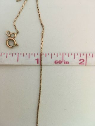 Vintage Soviet Rose Gold Chain 583/14k,  17 "