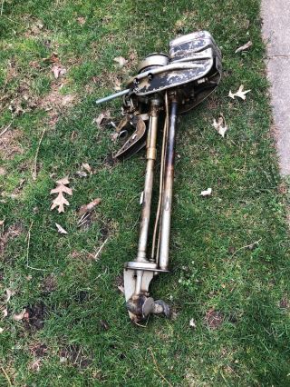 Rare Vintage Model Aa1a Neptune 1.  7hp Outboard Boat Motor