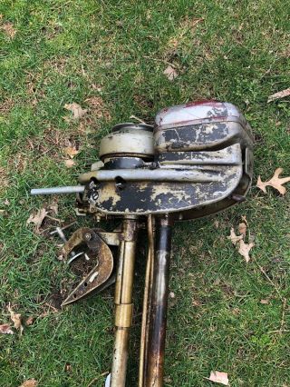 Rare Vintage Model AA1A Neptune 1.  7hp Outboard Boat Motor 4