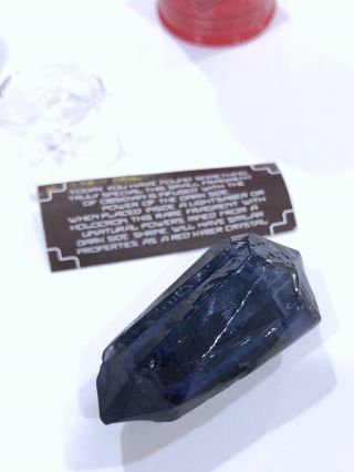 Disneyland Star Wars Galaxy ' s Edge Black Obsidian Kyber Crystal Ultra Rare 7