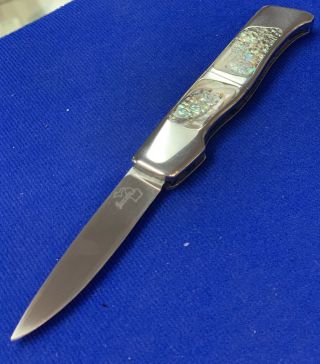 Vintage Rare Jim Serven Custom Knife Pearl