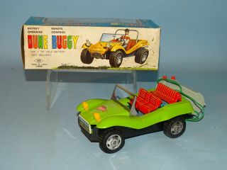 Dune Buggy Tin Battery Toy Box T.  T.  Japan