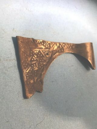 Metal Detecting Find Viking Silver Votive Axe Head / Pendant 2