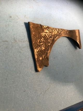Metal Detecting Find Viking Silver Votive Axe Head / Pendant 3
