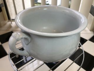 Antique Royal Ironstone J & G Meakin England White Porcelain Chamber Pot