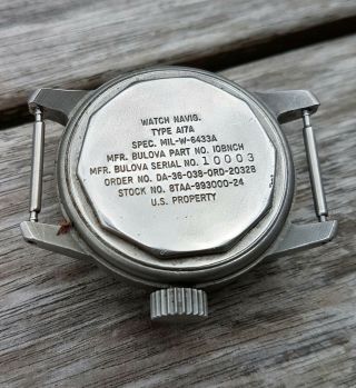Bulova Type A17A US vintage military watch in a very 8