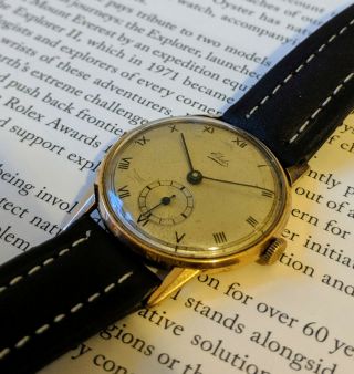 Ebel Solid Gold 18k Serviced Vintage Watch Rare