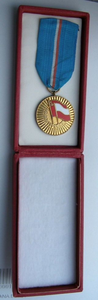 WW2 Poland medal of Polish - Russia friendship first class - rare 2