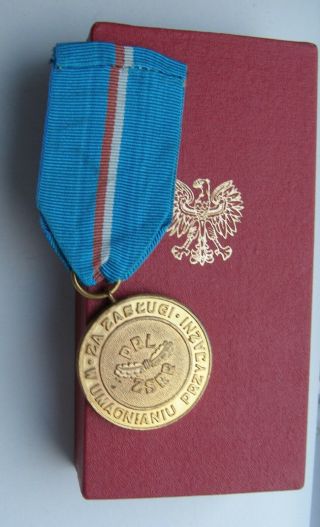 WW2 Poland medal of Polish - Russia friendship first class - rare 3