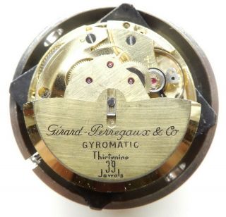 Vintage Girard Perregaux Gyromatic 39 Jewels Wristwatch Cal 21.  28 c.  1960s 11