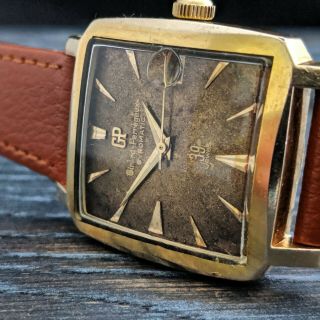 Vintage Girard Perregaux Gyromatic 39 Jewels Wristwatch Cal 21.  28 C.  1960s